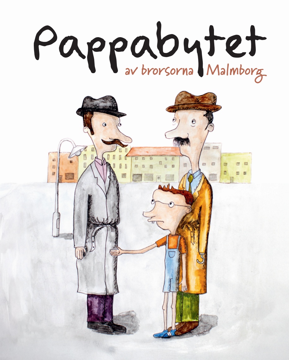 Det riktiga framsidesomslaget till Pappabytet